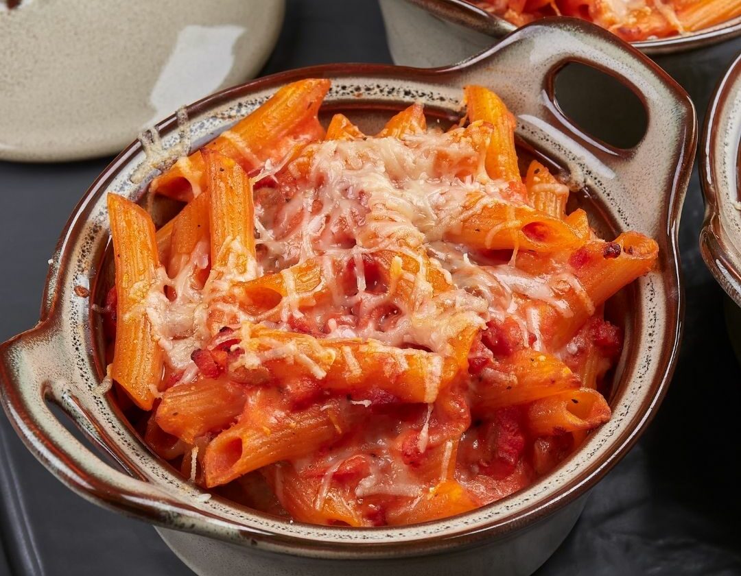 Penne ragu al forno