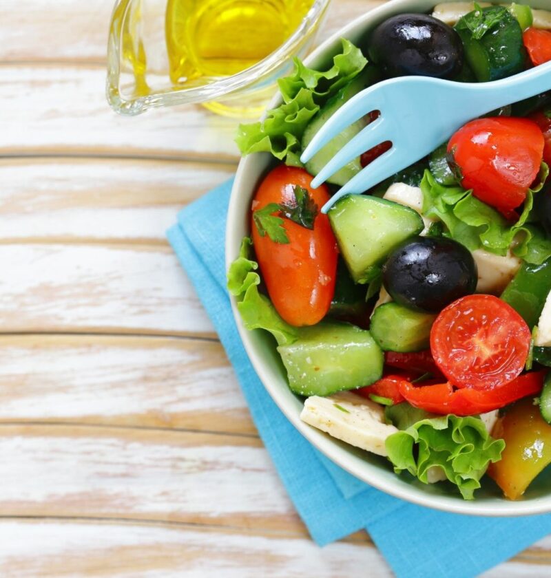 Salade méditerranéenne aux coquillettes