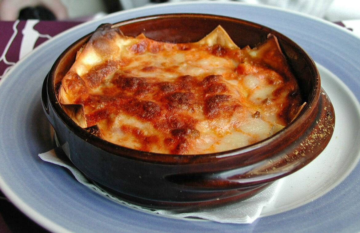 lasagnes chèvre épinards