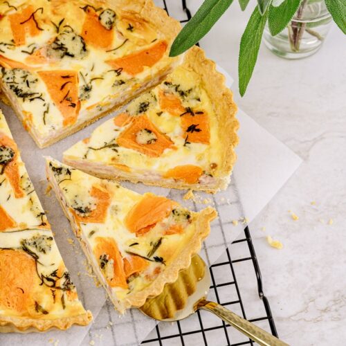 tarte saumon chèvre