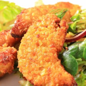 tenders de poulet salade sauce ranch