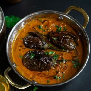 aubergine riz curry