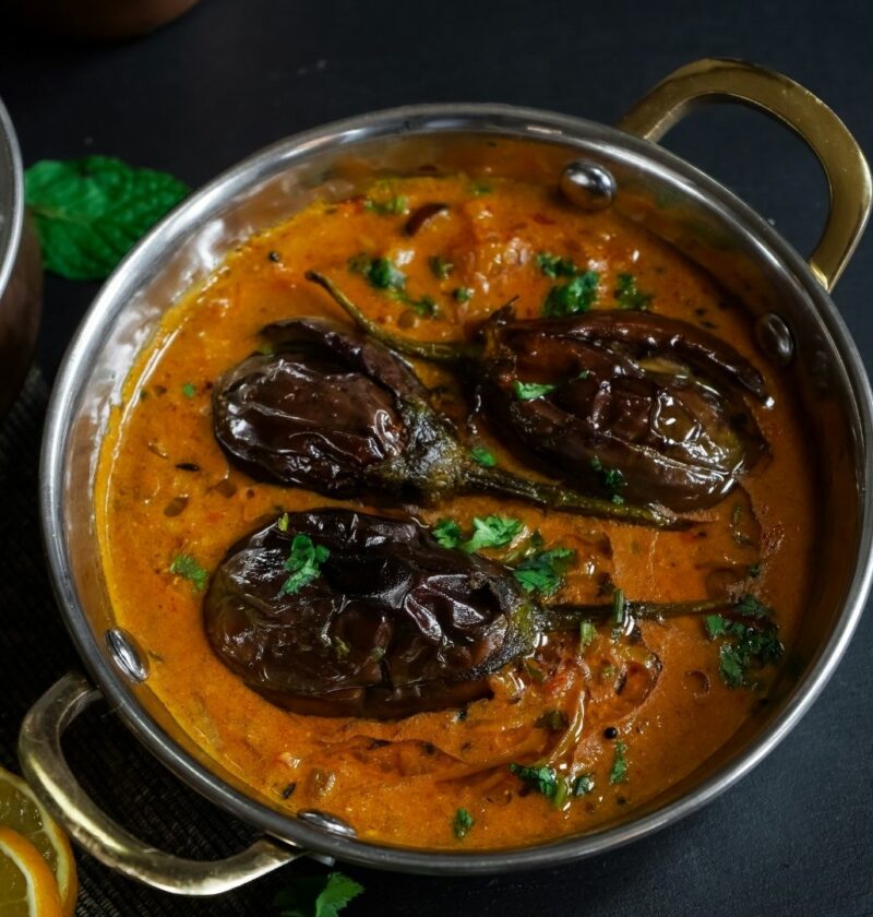 aubergine riz curry